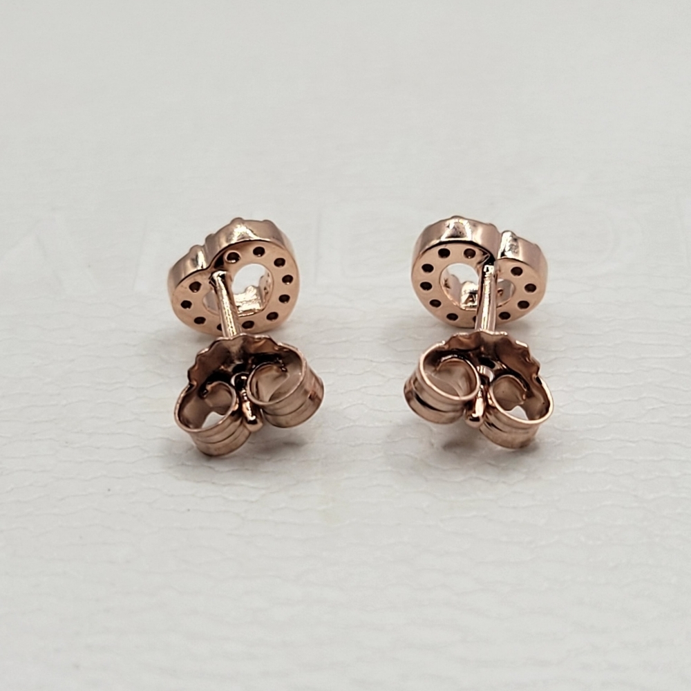 ❤️ Authentic Pandora ROSE HEART STUD EARRINGS - Picture 2 of 6